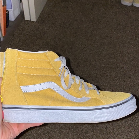 vans sk8 hi womens yellow
